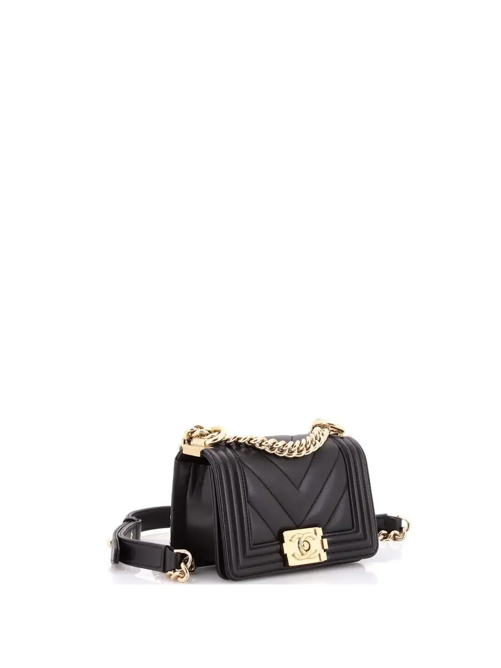 Chanel Boy Flap Bag Chevron Lambskin #233874C44B